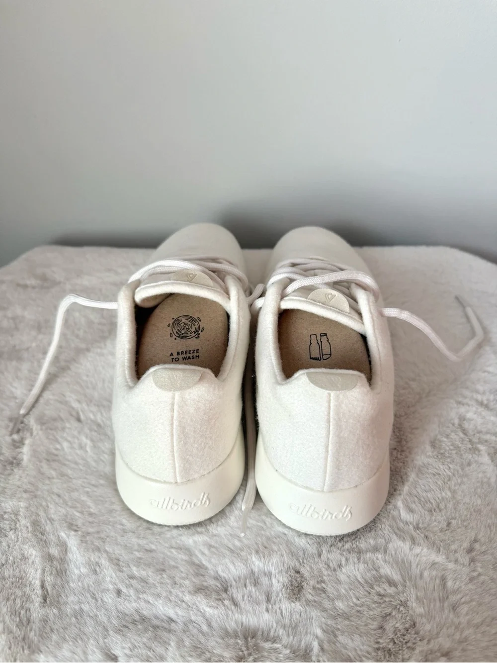 NEW Men's Allbirds Wool Runner Casual Lace-Up Sneakers in Natural White Size 11
